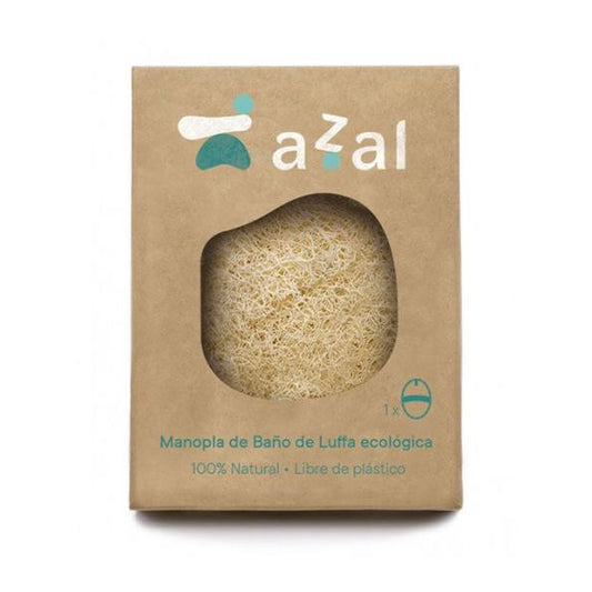 Organic oval loofah body mitt