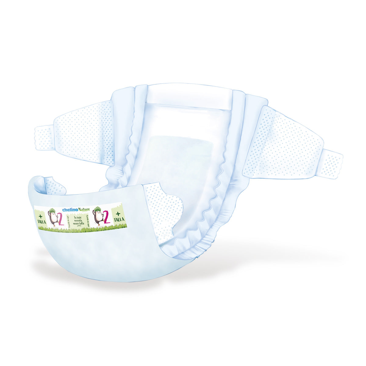 Pack 6 couches T2 3-6 kg Chelino Nature 28 unités