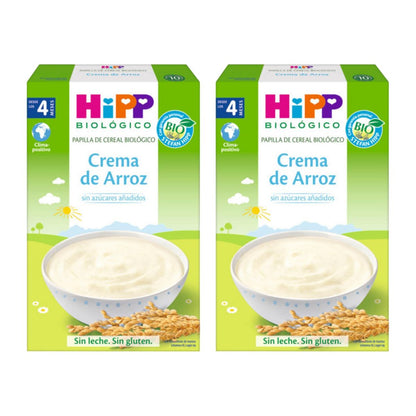 2er-Pack glutenfreier Bio-Reisbrei +4 Monate HiPP 200 g