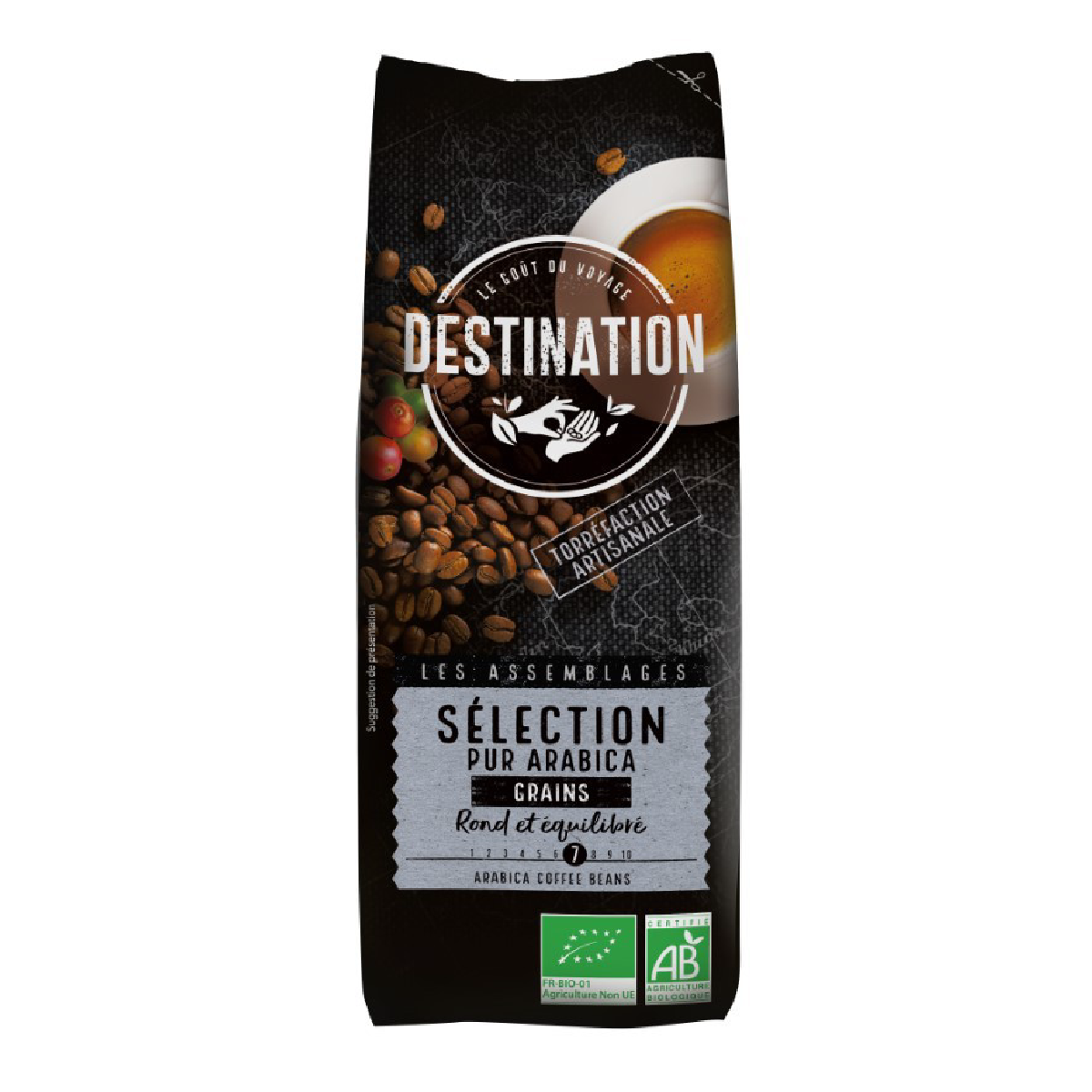 2 x 1 kg Bio-Kaffeebohnen (100 % Arabica) aus Destination
