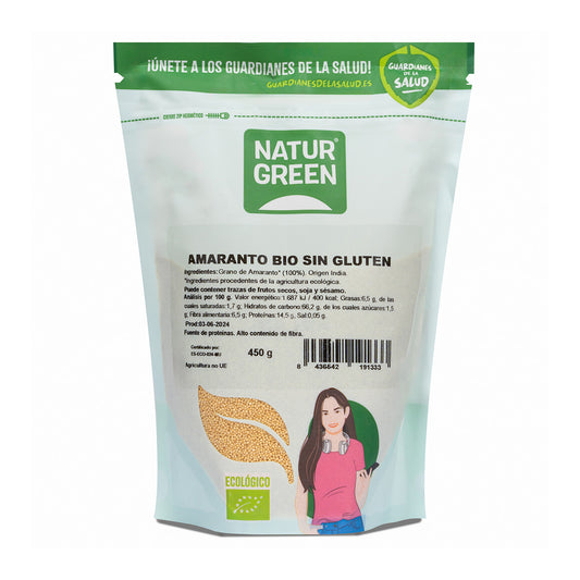 Amaranto biologico senza glutine NaturGreen 450 g