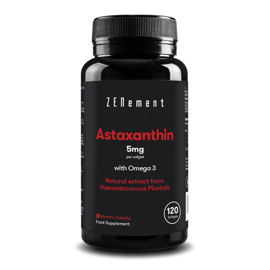 Astaxanthin, 5 mg with Omega 3 Zenement, 120 tablets Astaxanthin 5 mg with Omega 3