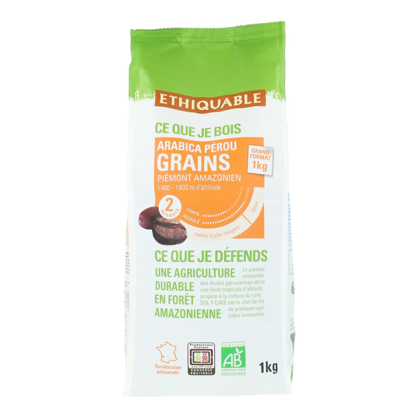 Premium-Kaffeebohnen Peru Oro Verde BIO Ideen Fairer Handel 1 kg