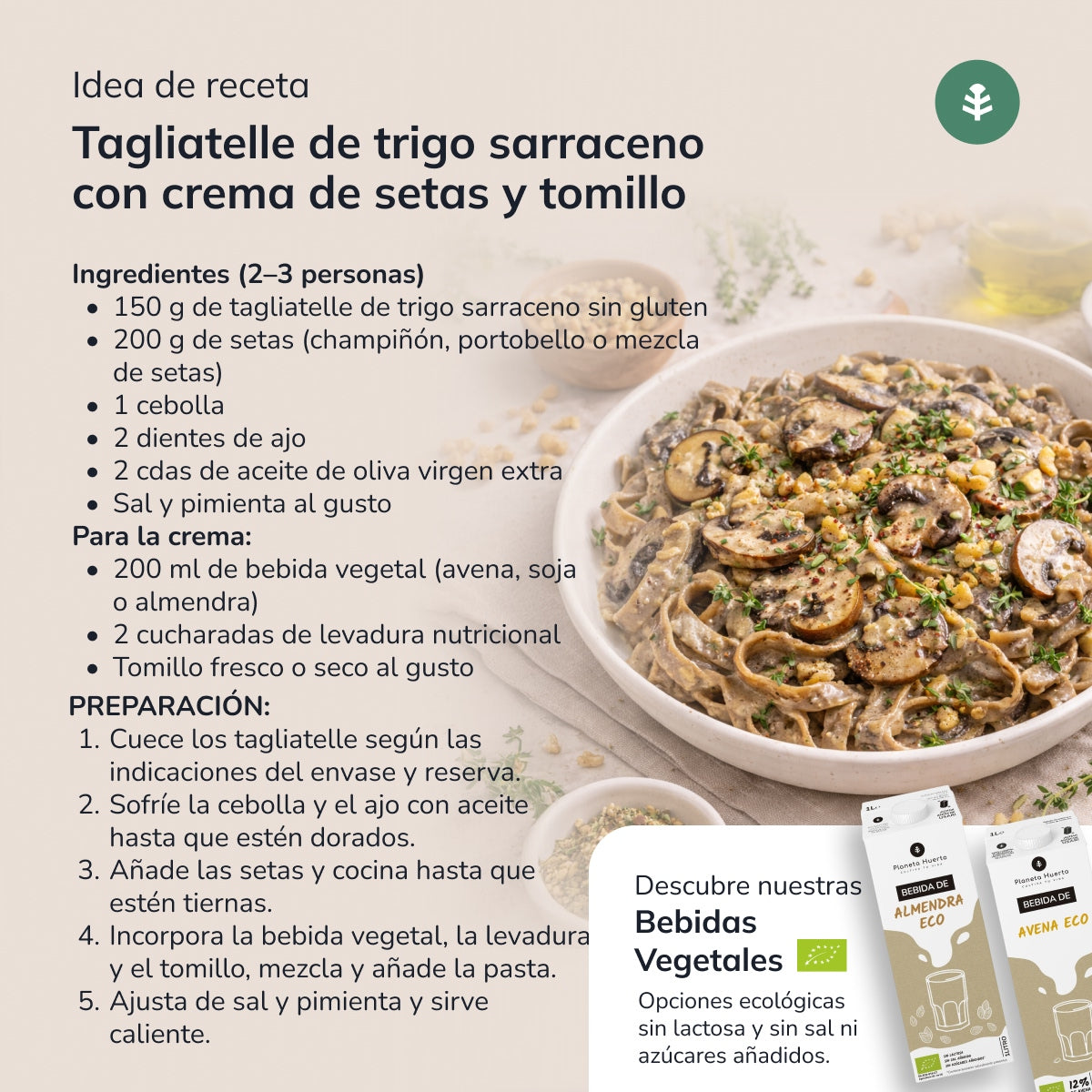Glutenfreie ECO-Buchweizennudeln von Planeta Huerto 350 g