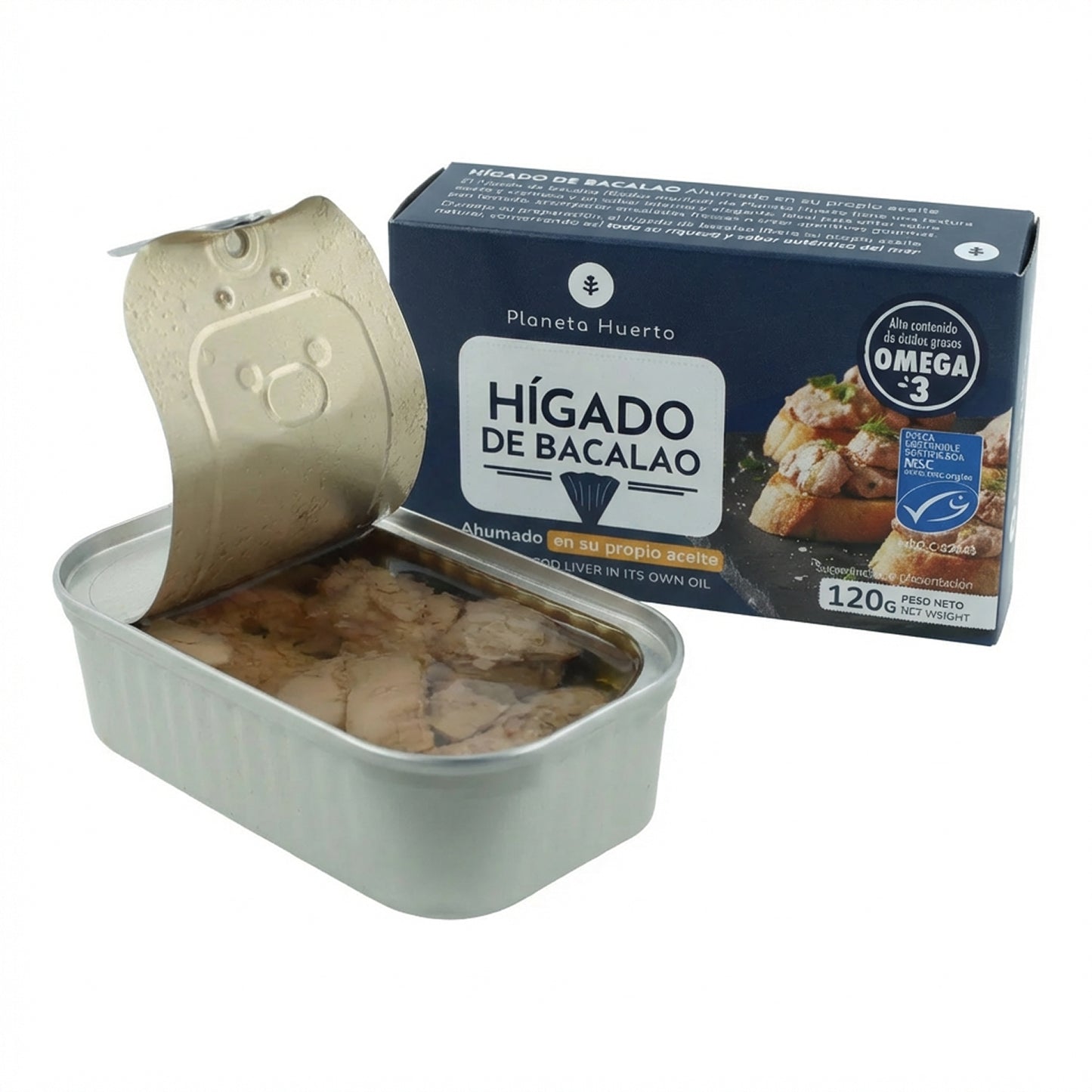 Planeta Huerto Cod Liver in its own Oil 120 g