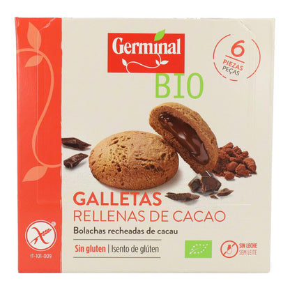 Biscotti senza glutine ripieni di crema al cacao Germinal Bio, 200 g