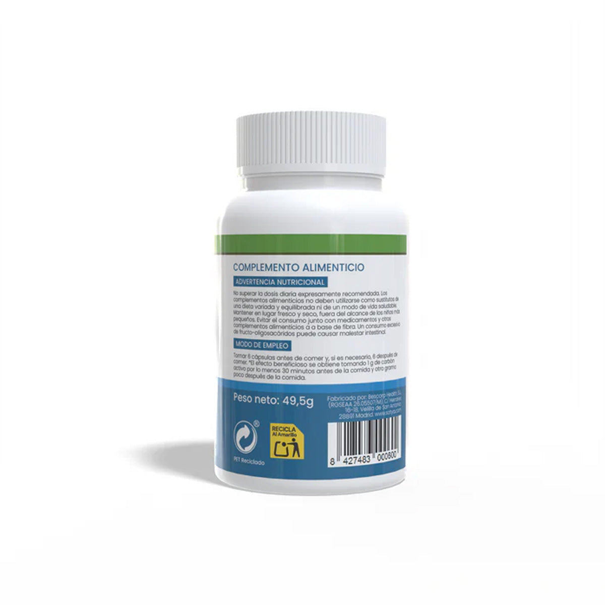 Probiotische koolstof Sotya 90 plantaardige capsules van 550 mg