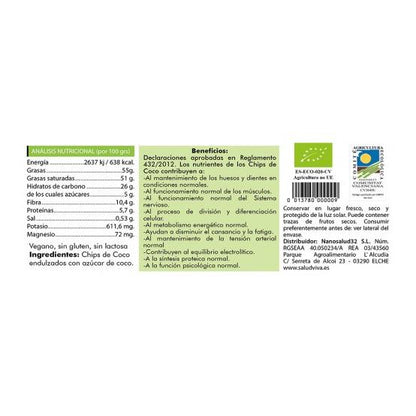 Coconut chips 100 g, Salud Viva