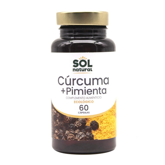Gélules de curcuma + poivre BIO Sol natural 60 gélules