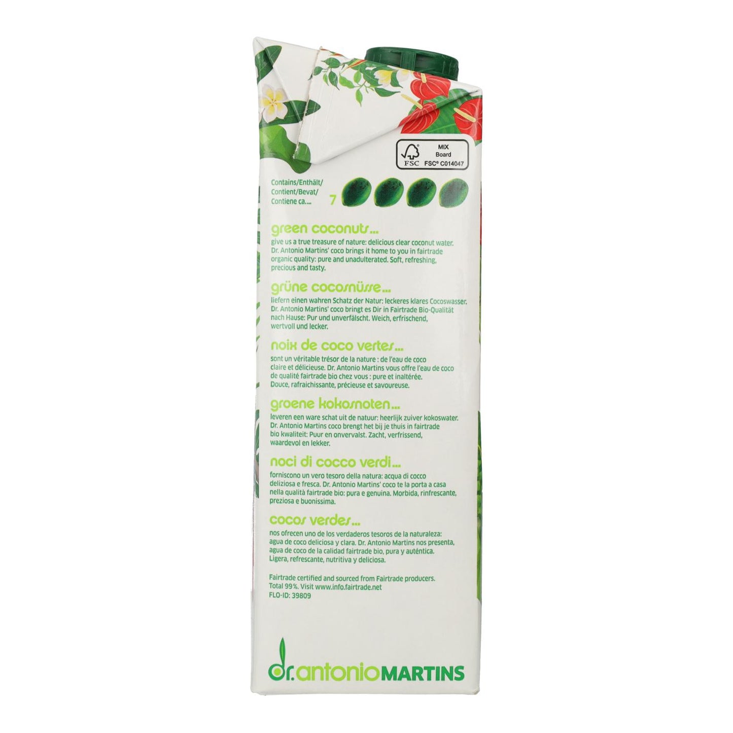 Bevanda al cocco maturo Pure Bio Dr. Martins 1L