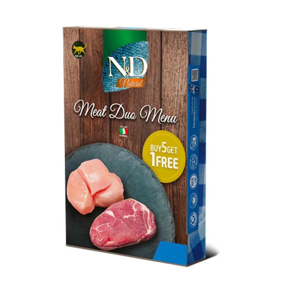 ND cat Natural Meat Duo Farmina 6 x 70 g Farmina Nourriture humide pour chats