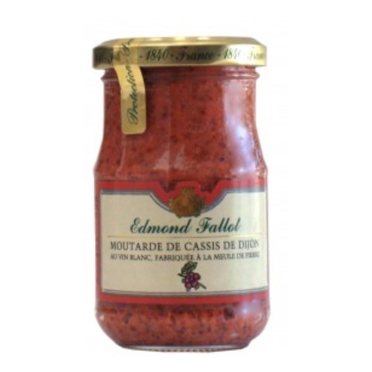 Moutarde à l'ancienne Edmond Fallot au cassis 205 g