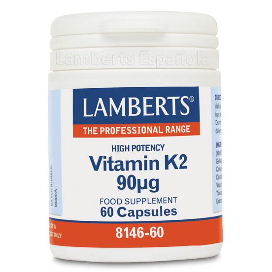 Vitamin K2 90mcg 60 Capsules Lamberts