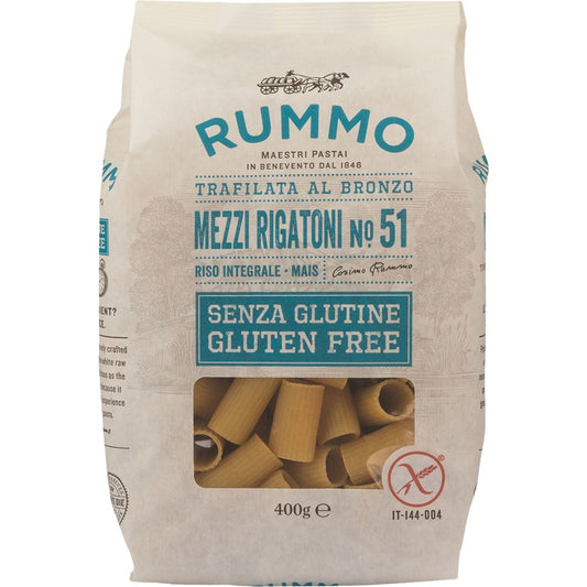 Mezzi Rigatoni Pâtes SANS Gluten N°51 Rummo 400g