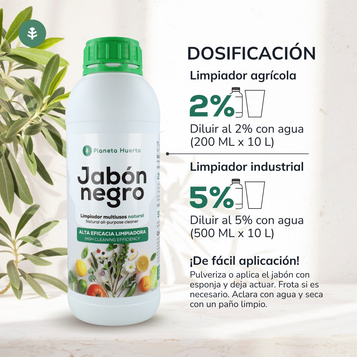 Kaliumseife Negro Planeta Huerto 5 l