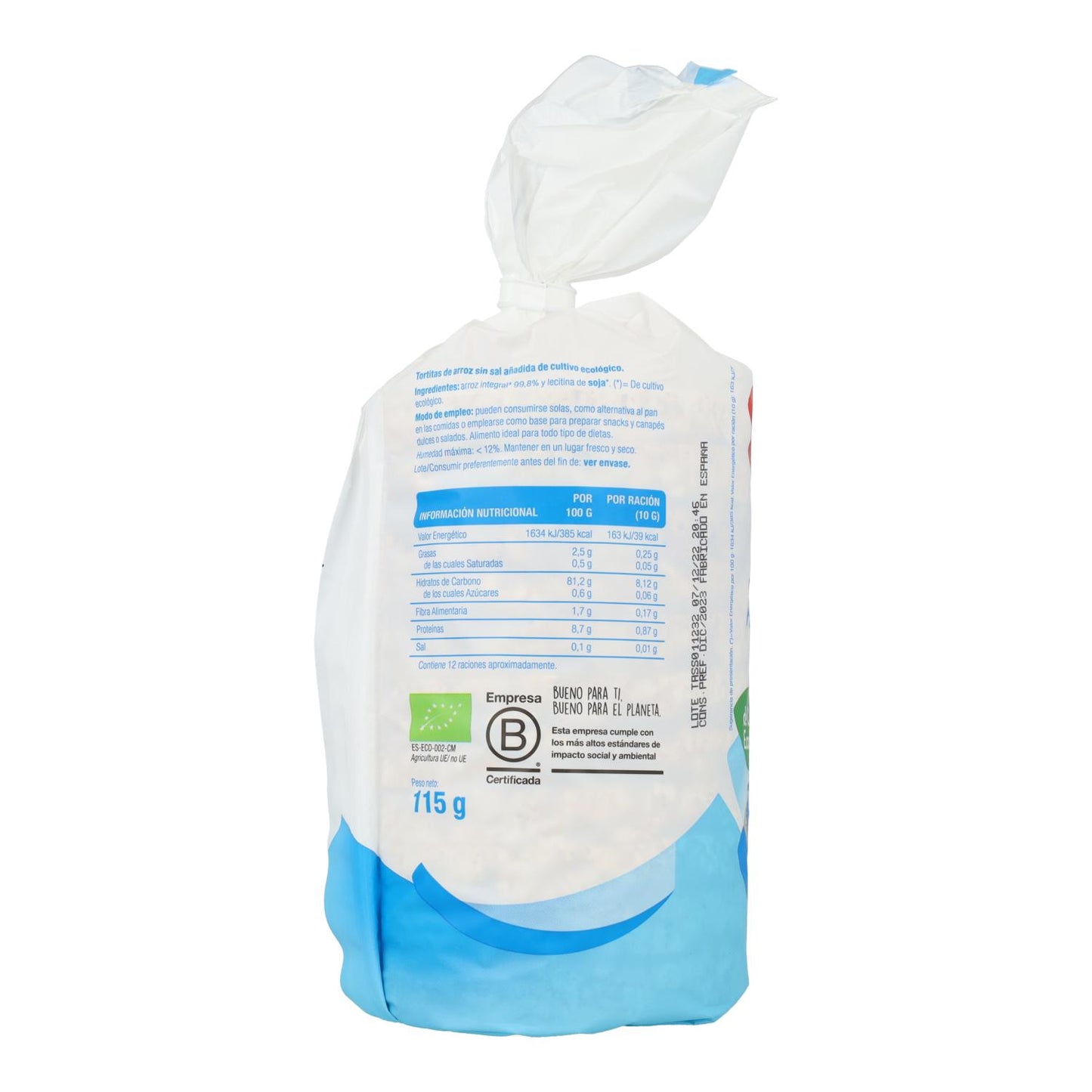 Osaltade risplättar El Granero, 115 g