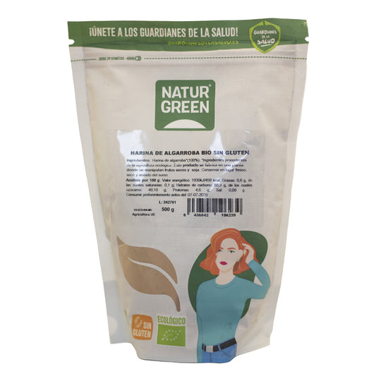 Glutenfreies Bio-Johannisbrotmehl NaturGreen 500 g