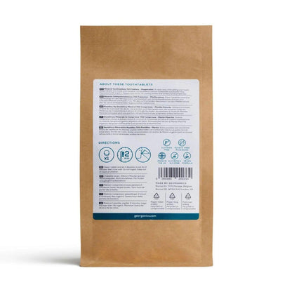 Nachfüllpackung mit Minz-Zahnputztabletten, Georganics 720 Stück