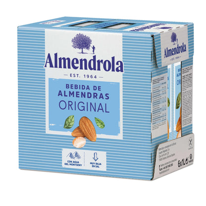 6er-Pack zuckerfreies Mandelgetränk Almendrola 1 l