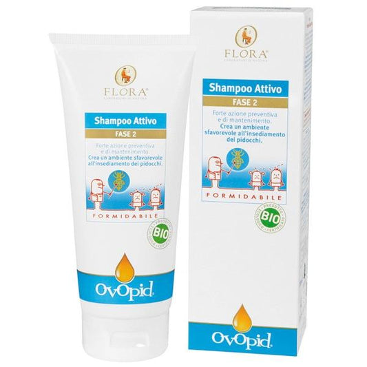 Antiparasitärt schampo Ovopid Fase 2 Flora, 200 ml