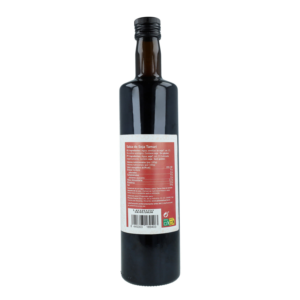 Sauce soja Tamari ECO Planet Garden 750 ml
