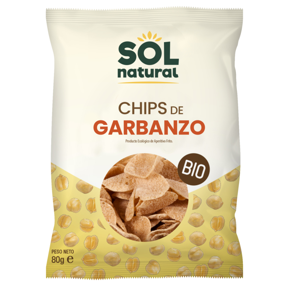 Bio-Kichererbsenchips Sol Natural 80 g