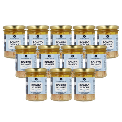 Pack of 12 ECO Planeta Huerto White Tuna in Olive Oil 200 g
