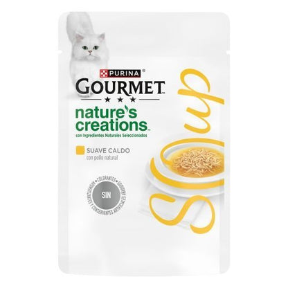 32er-Pack GOURMET Nature's Creations Suppe mit natürlichem Huhn und Gemüsebeilage 40 g