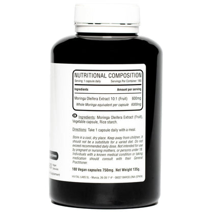 Moringa oleifera 6000 mg 180 gélules végétaliennes Hivital