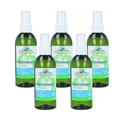 5er-Pack Deodorant Linde und Salbei Corpore Sano 150 ml
