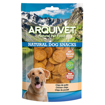 Snack naturale per cani Chips di pollo  Arquivet  100 g