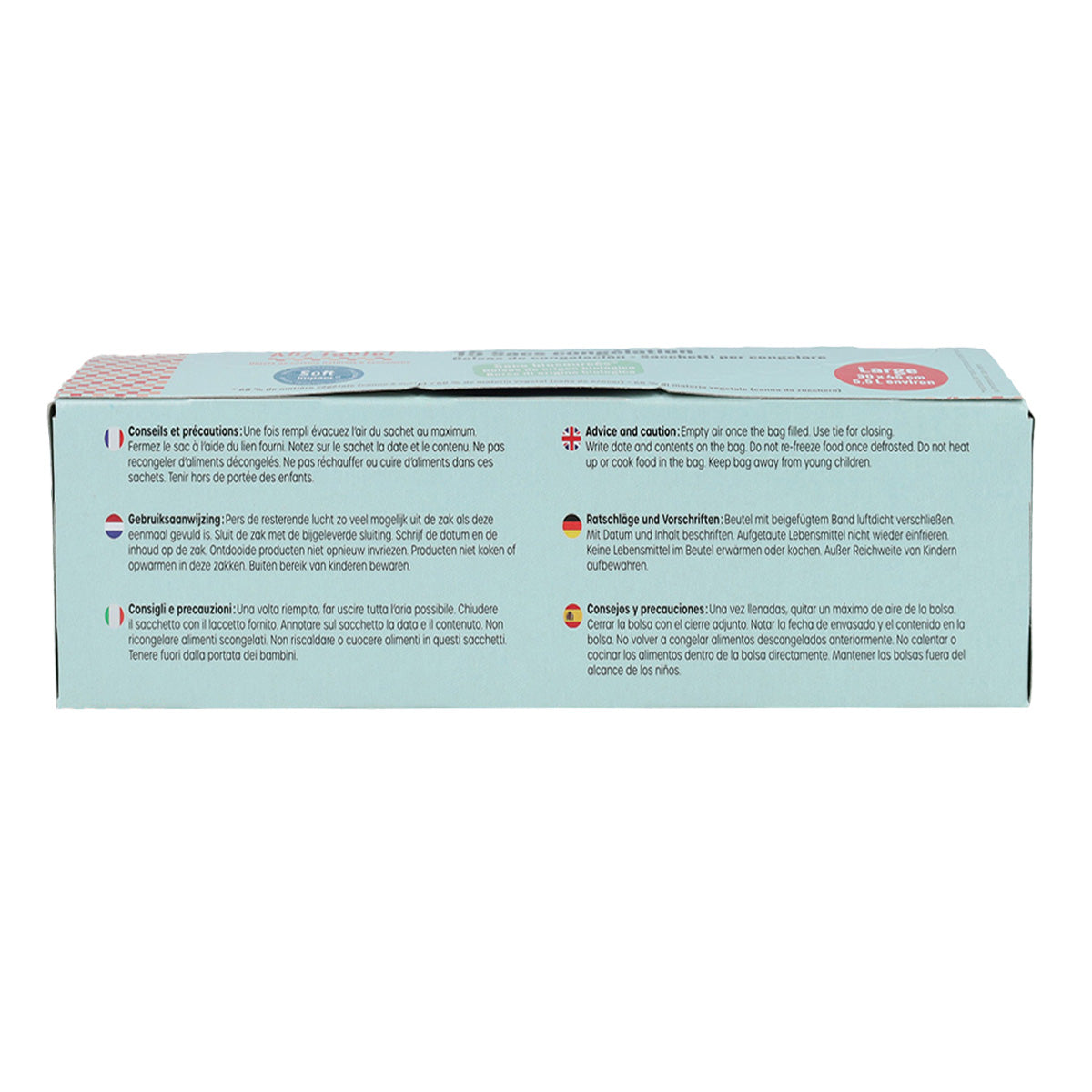 Gefrier-/Konservierungsbeutel 25 x 30 mm, Ecodis, 30 Stück