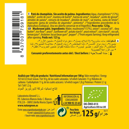 Naturgreen Bio-Pilzpastete 125 g