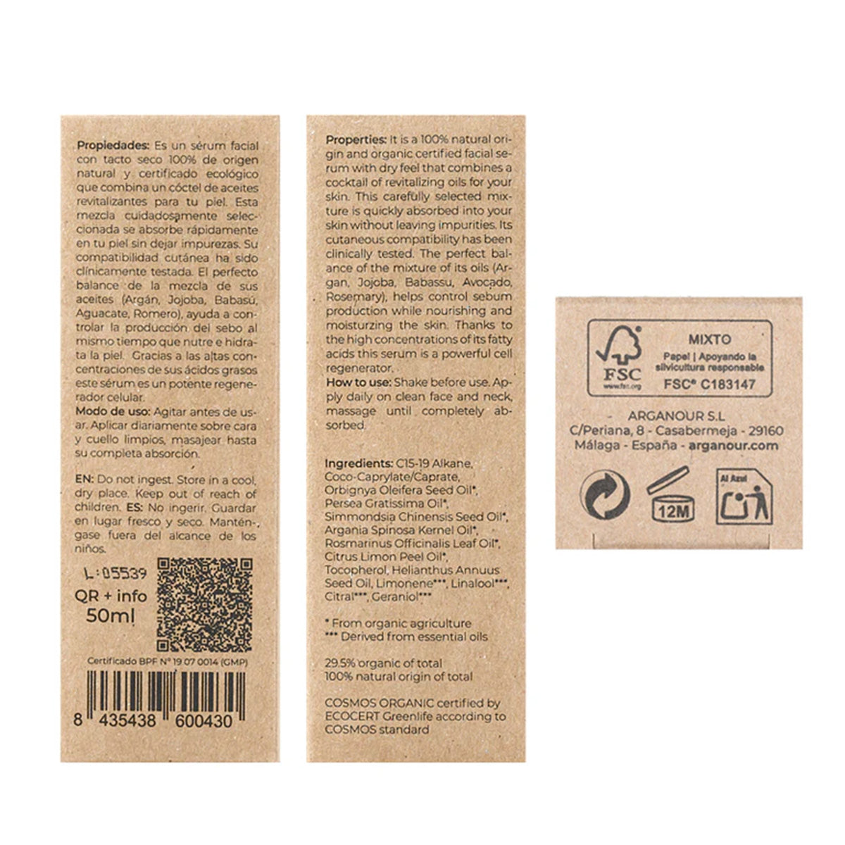 Serum 12 für fettige Haut Arganour 50 ml