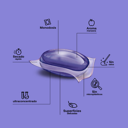 Confezione da 2 x Detergente per pavimenti ECO Ph neutro doypack Flopp 20 capsule