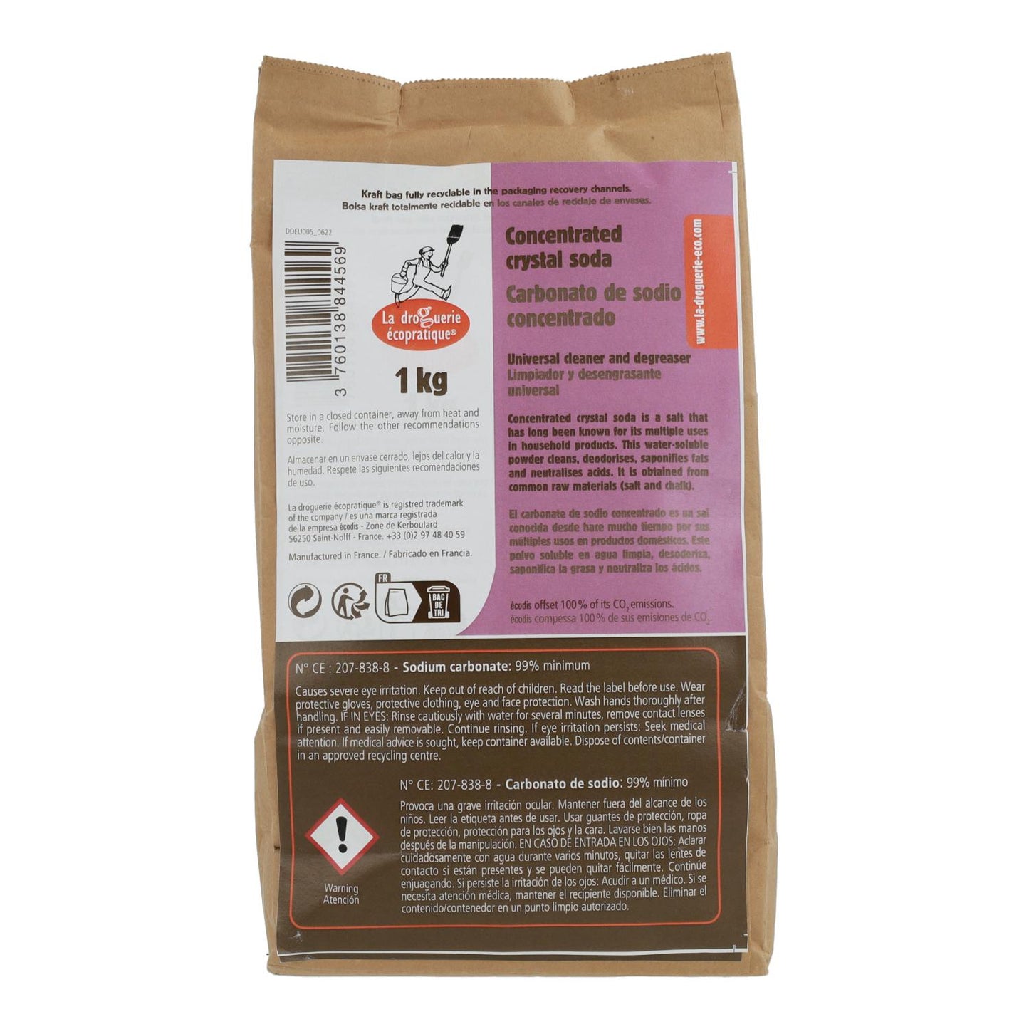 Konzentriertes Natriumcarbonat La Droguerie Écologicique 1 kg