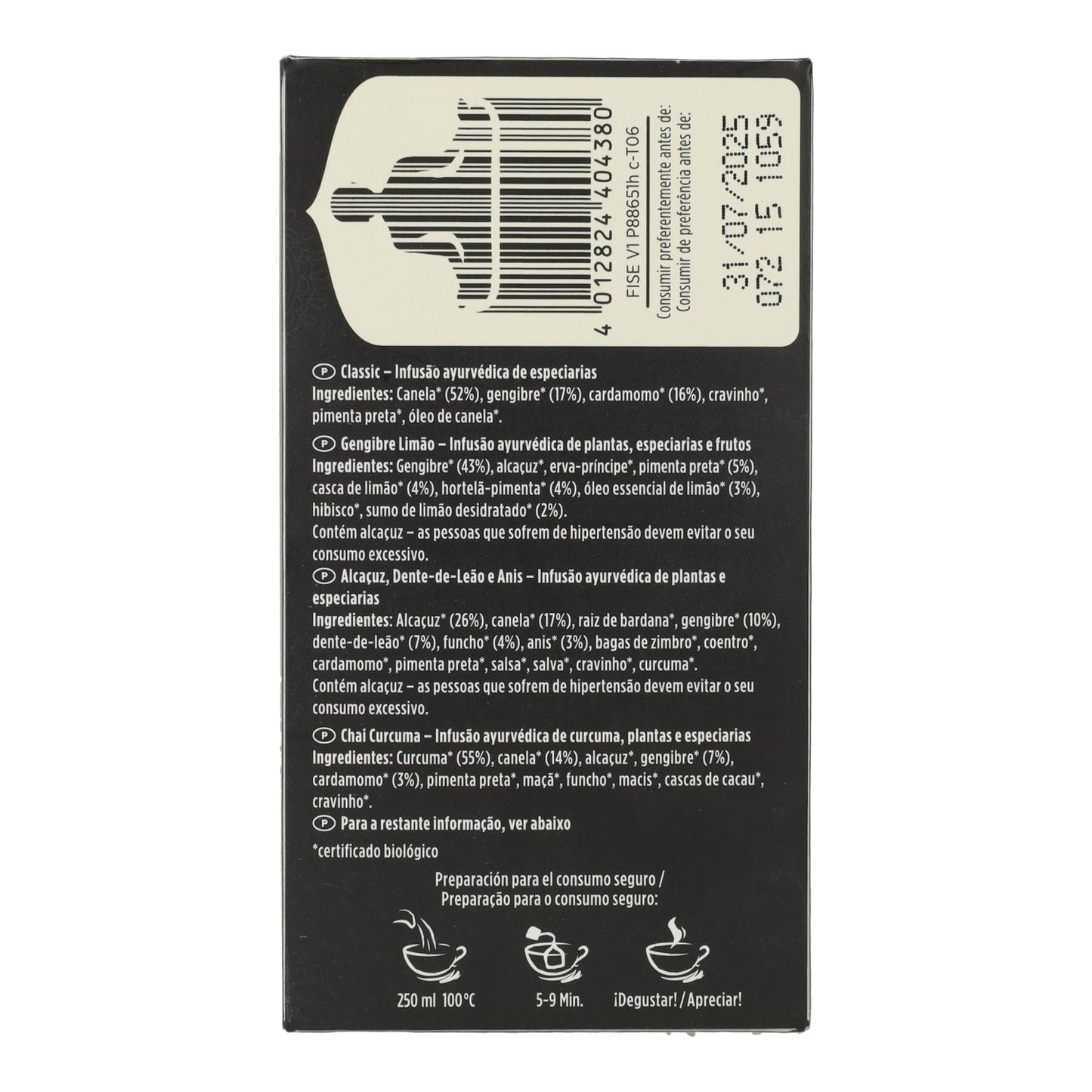 Yogi Tea BIO Selección Ayurvédica 18 bolsitas variadas