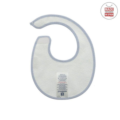 Rund haklapp med kardborreband Sky celeste/ Lluvia  Cambrass