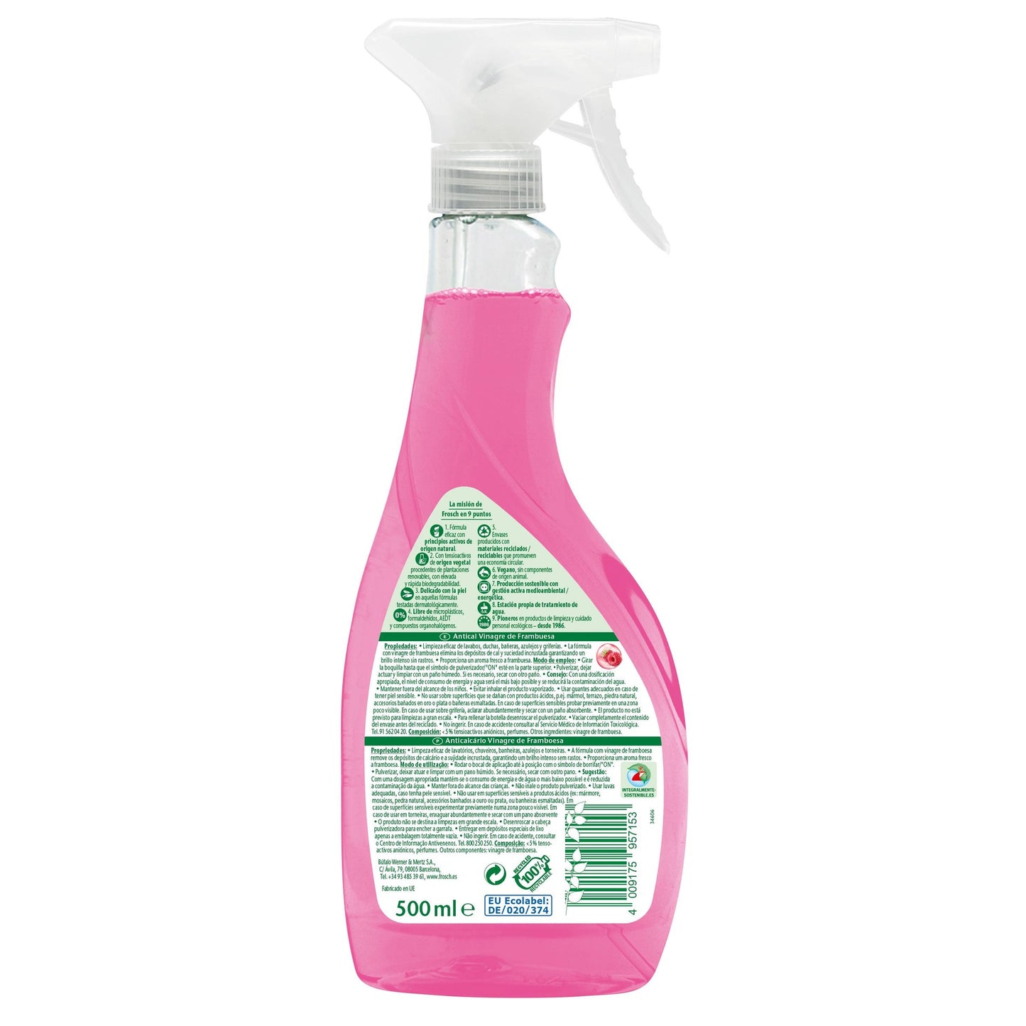 Frosch Himbeer-Entkalkungsspray 500 ml