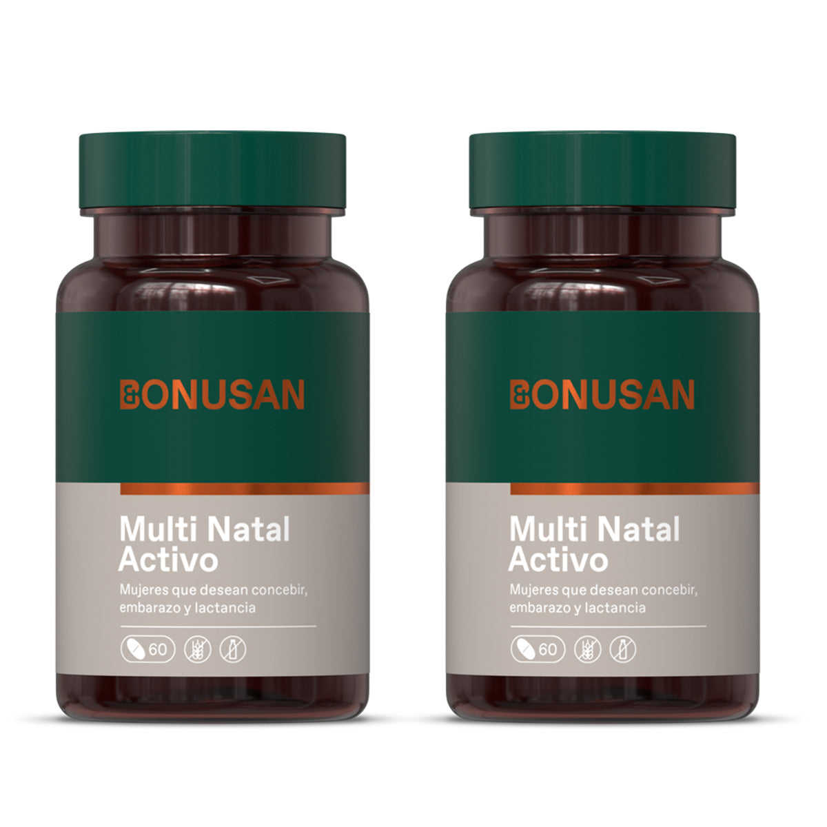 Pack of 2 Multi Natal Activo, Bonusan, 60 tablets
