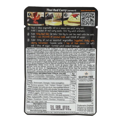 Pâte de curry rouge Desiam 70 g