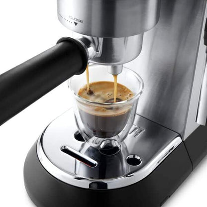 Delonghi Dedica Maestro Macchina da caffè manuale per espresso e cappuccino EC685.M metallo