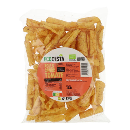 Nachos Bioroll'S mit Bio-Tomaten, 125 g Ecocesta