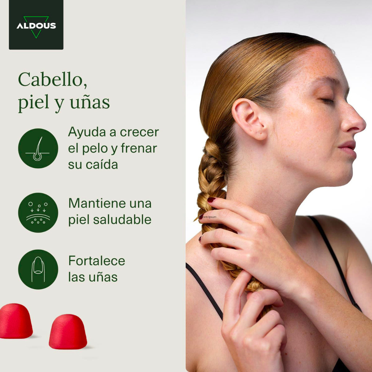 Biotin-Gummibärchen Aldous 120 Gummibärchen