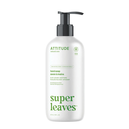Super leaves Sapone per le mani Olive Leaves Attitude 473 ml