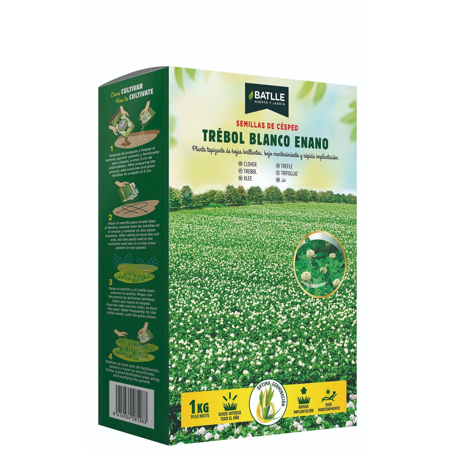 Graines de trèfle blanc nain Repens Batlle 1 kg