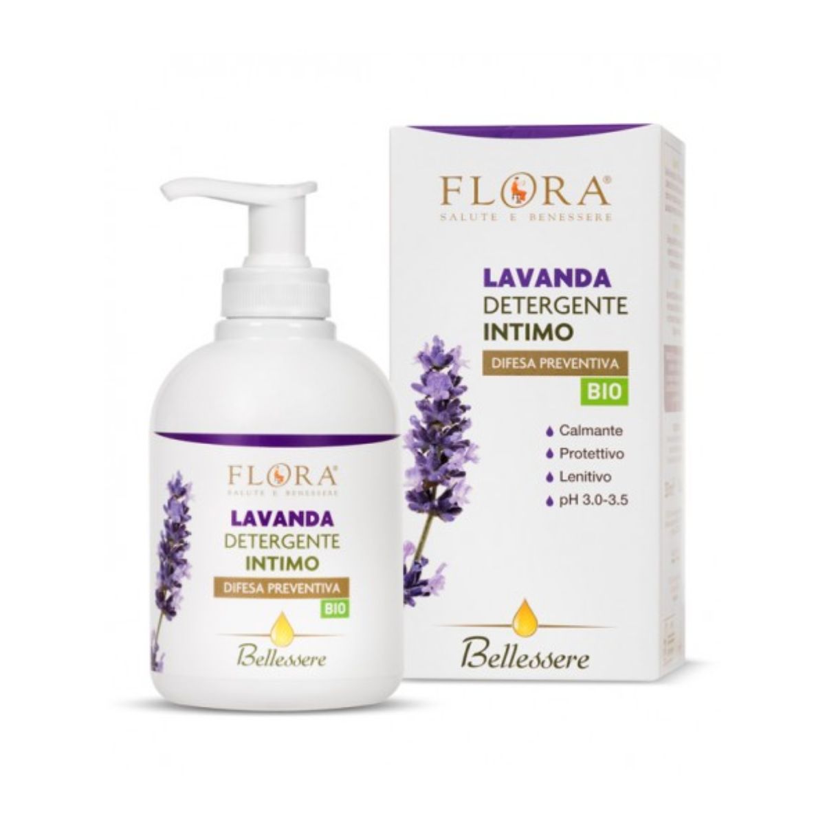 FLORA Intiemgel met lavendel. Kalmeert, beschermt en verzacht. 250 ml