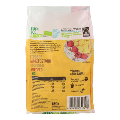 Opakowanie 2x Maxi Pack Płatki kukurydziane prażone Bio Ecocesta 750 g