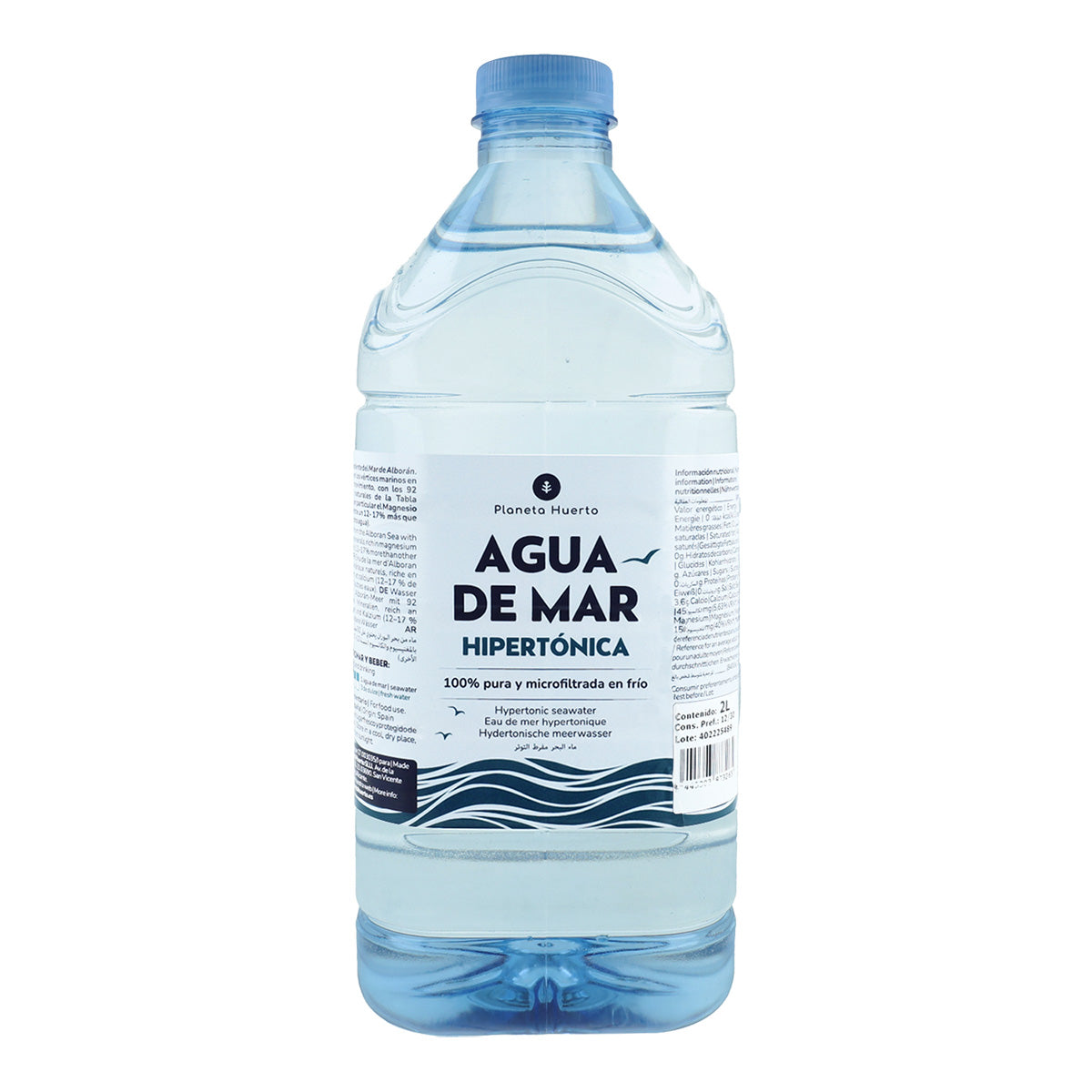 Hypertonisches Meerwasser, Flasche Planeta Huerto, 2 l