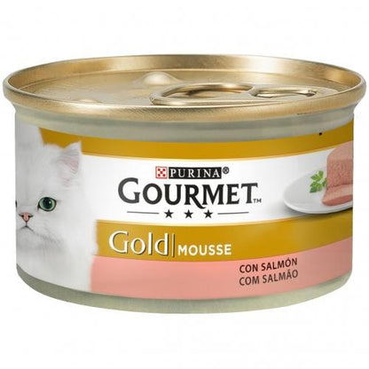 24-pack GOURMET GOLD Mousse våtfoder lax 85 g
